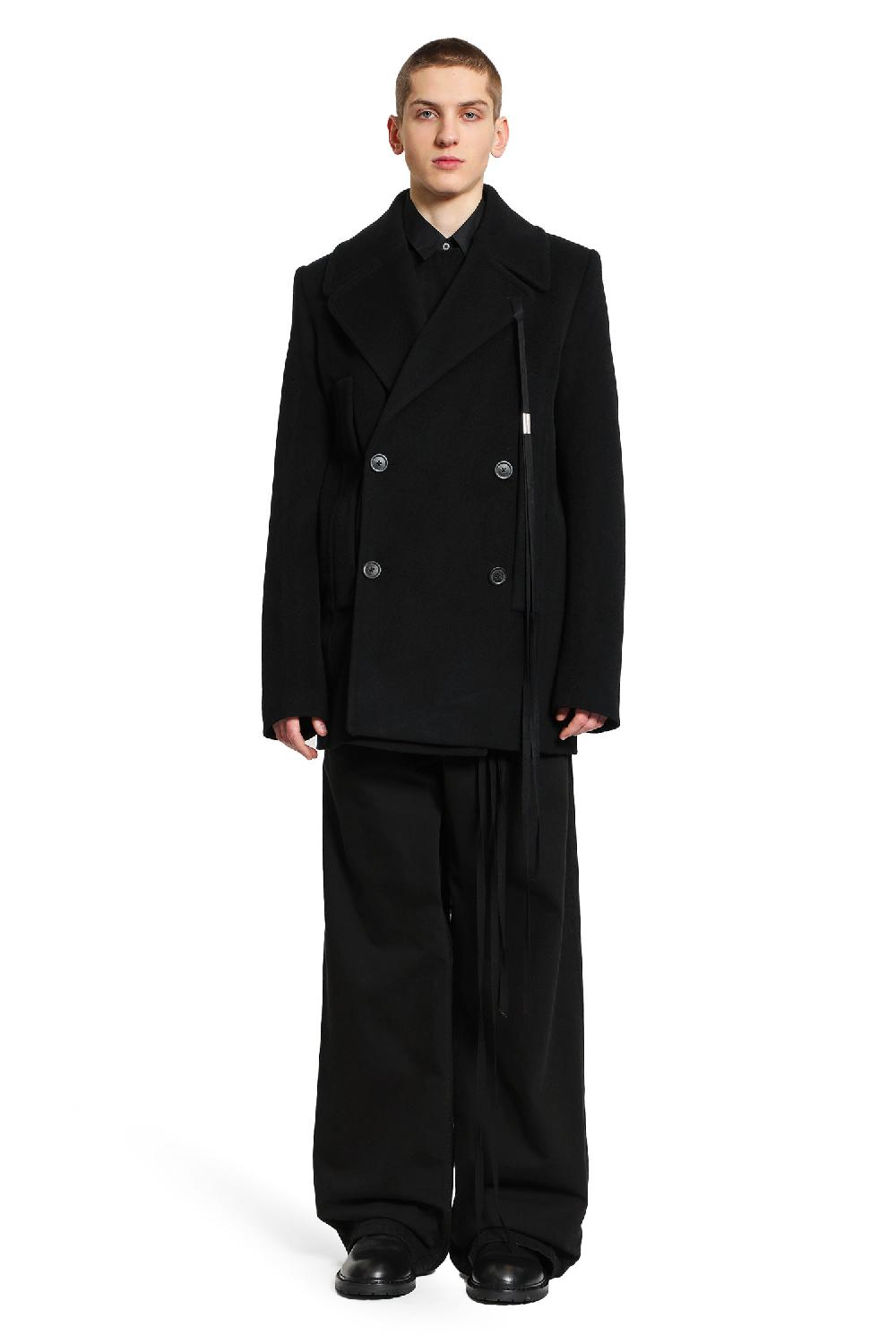 Antonioli ANN DEMEULEMEESTER MAN BLACK JACKETS