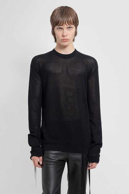 Antonioli ANN DEMEULEMEESTER MAN BLACK KNITWEAR