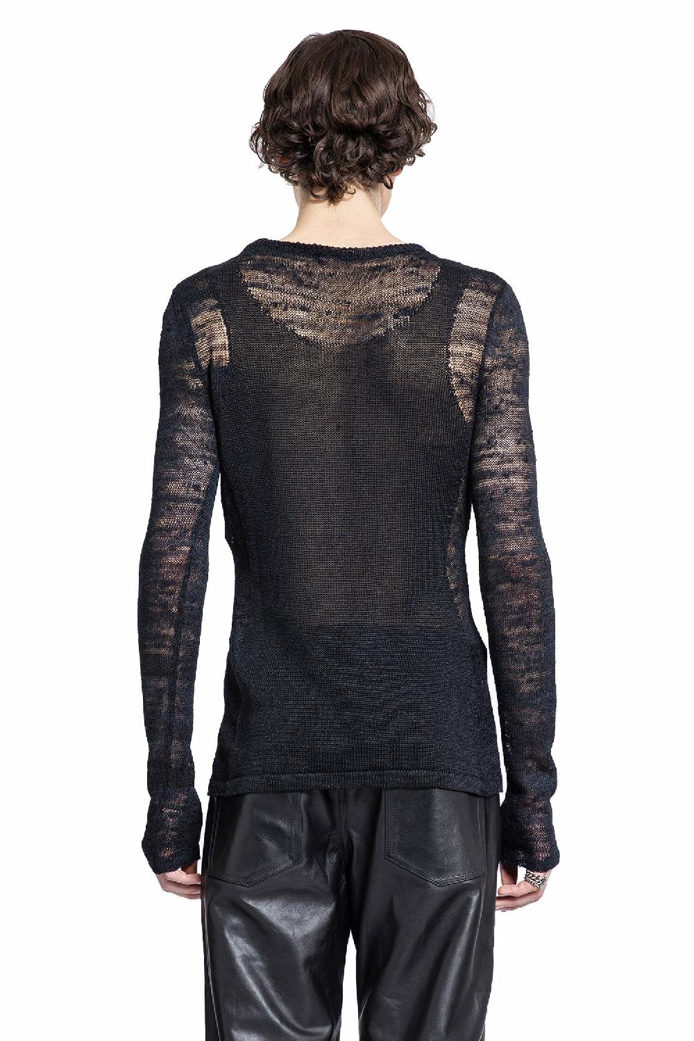 Antonioli ANN DEMEULEMEESTER MAN BLACK KNITWEAR