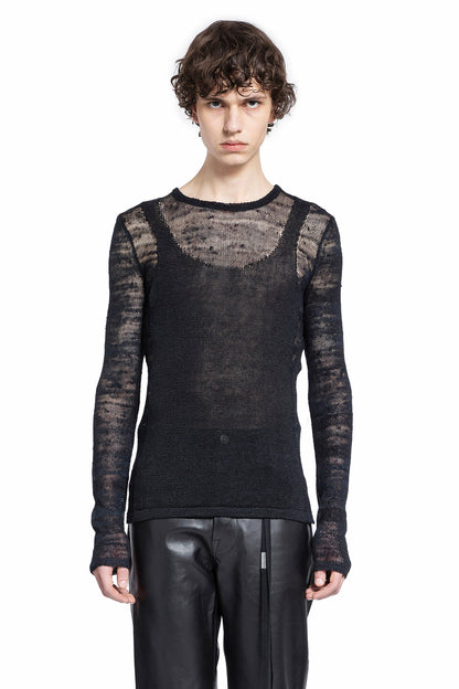 Antonioli ANN DEMEULEMEESTER MAN BLACK KNITWEAR