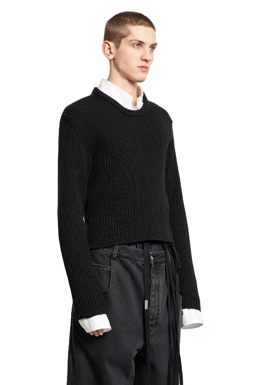 Antonioli ANN DEMEULEMEESTER MAN BLACK KNITWEAR