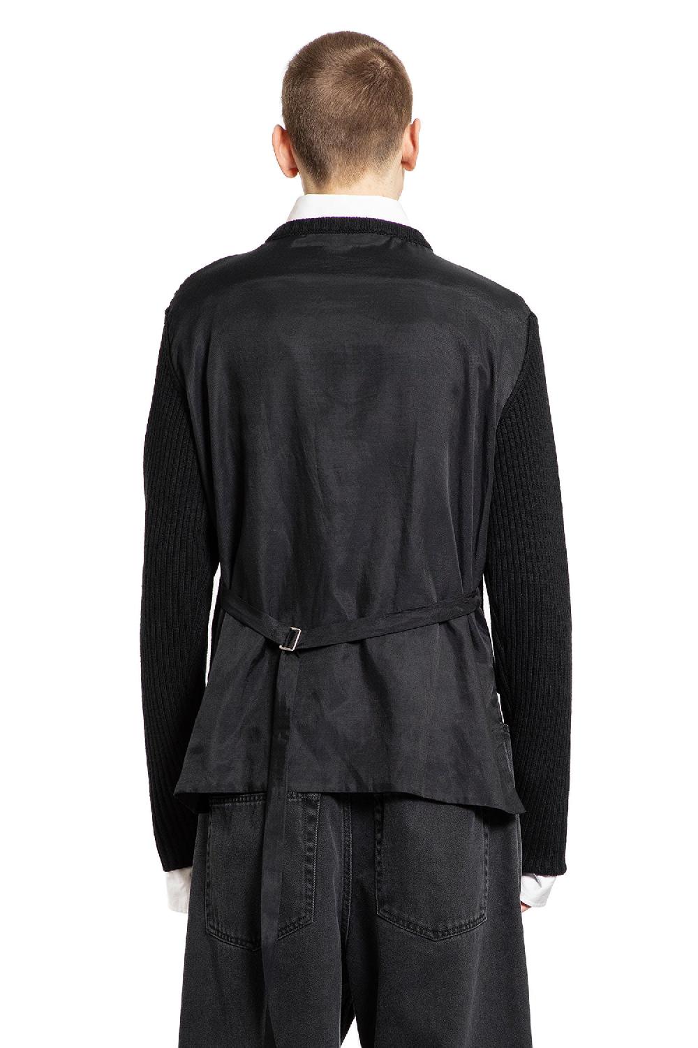 Antonioli ANN DEMEULEMEESTER MAN BLACK KNITWEAR