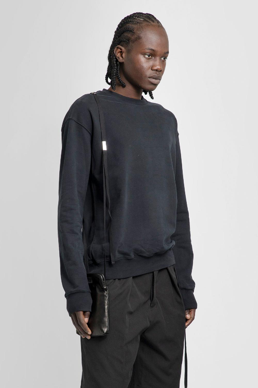 Antonioli ANN DEMEULEMEESTER MAN BLACK SWEATSHIRTS