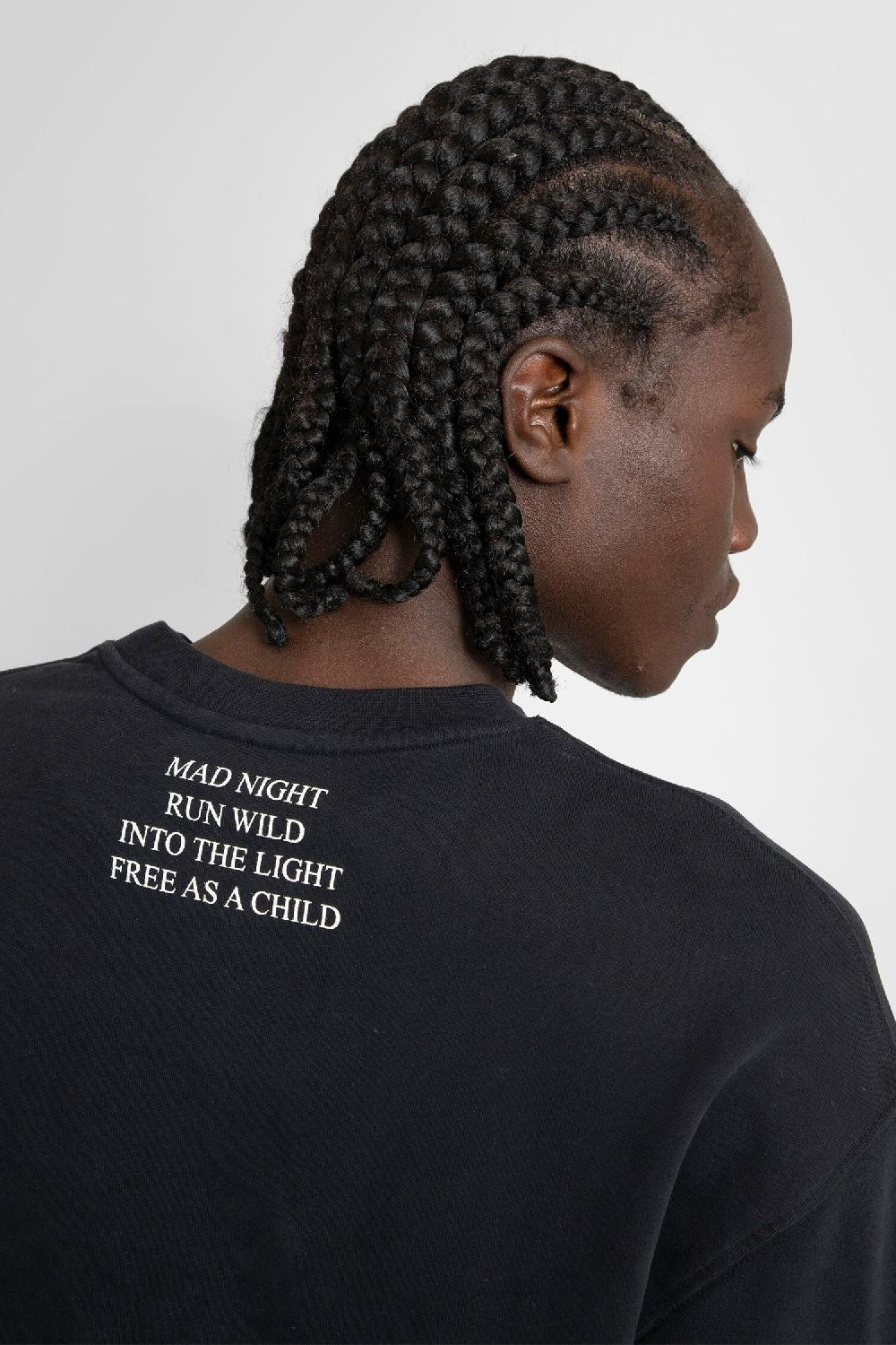 Antonioli ANN DEMEULEMEESTER MAN BLACK SWEATSHIRTS