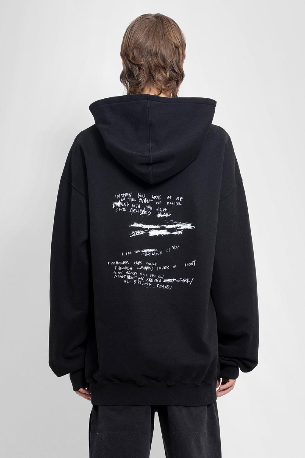 Antonioli ANN DEMEULEMEESTER MAN BLACK SWEATSHIRTS