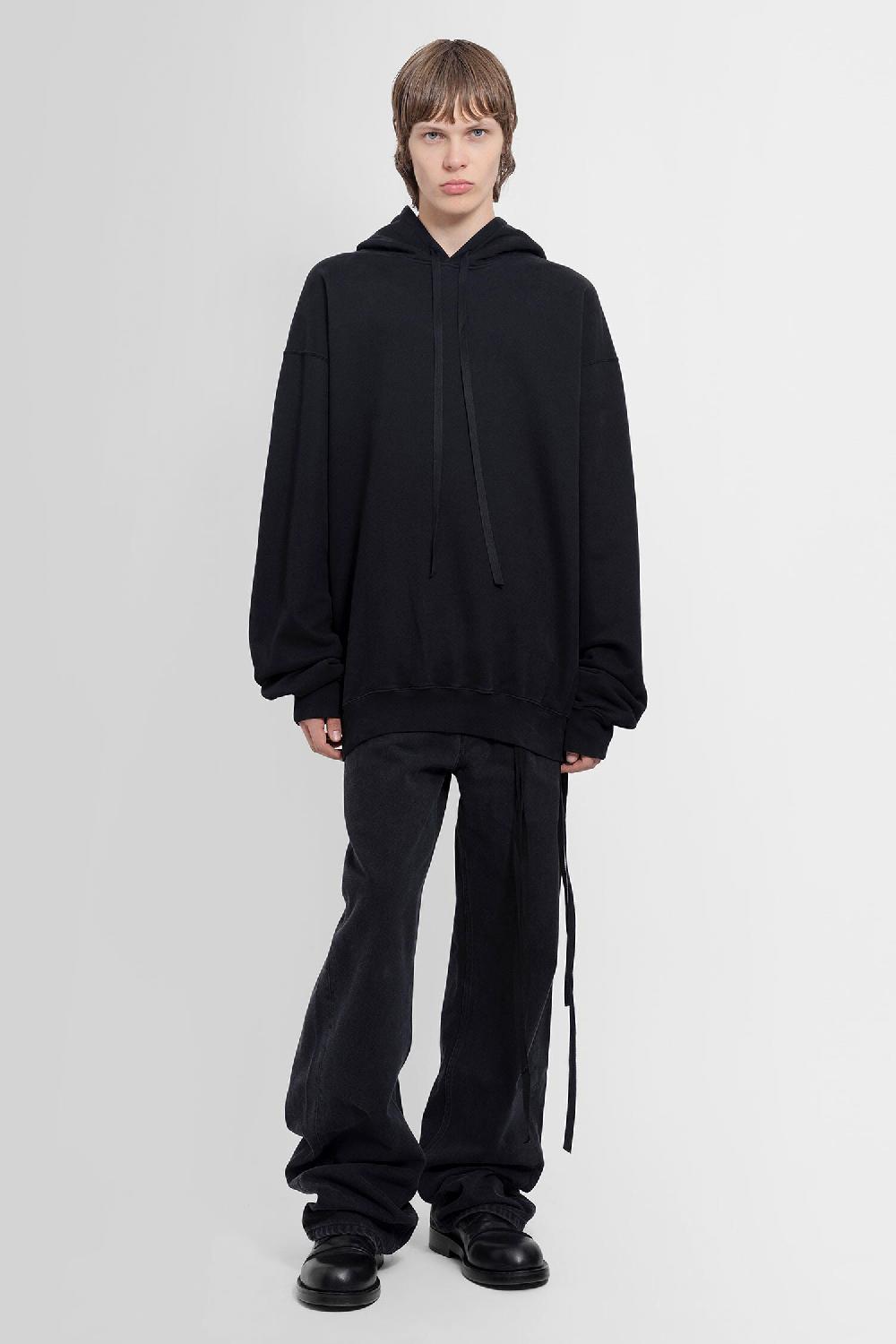 Antonioli ANN DEMEULEMEESTER MAN BLACK SWEATSHIRTS
