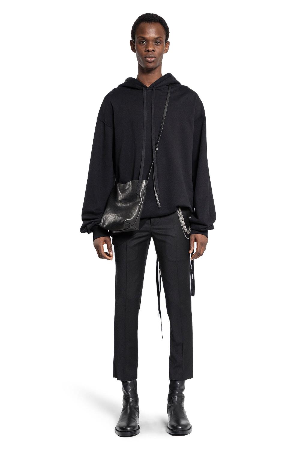 Antonioli ANN DEMEULEMEESTER MAN BLACK SWEATSHIRTS
