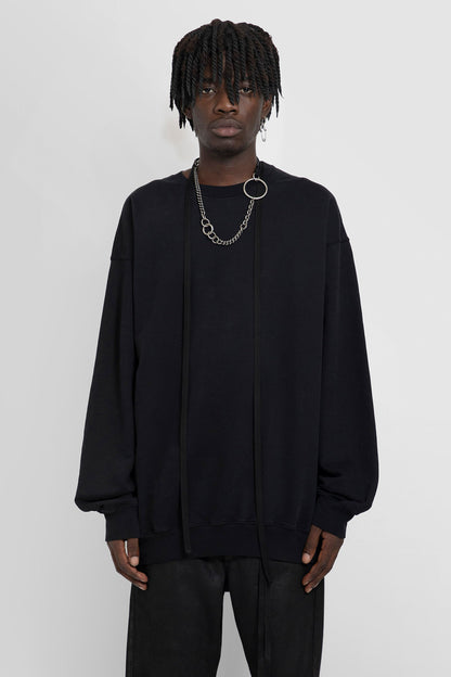 Antonioli ANN DEMEULEMEESTER MAN BLACK SWEATSHIRTS