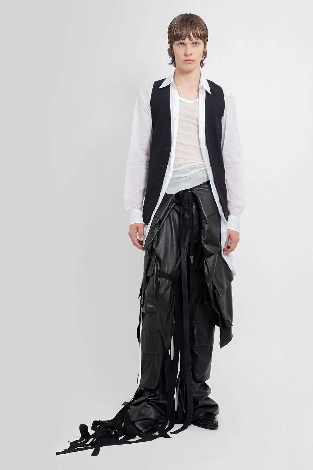 Antonioli ANN DEMEULEMEESTER MAN BLACK TROUSERS