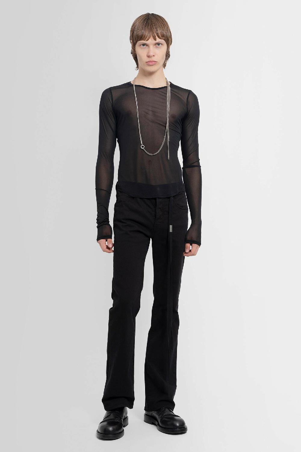 Antonioli ANN DEMEULEMEESTER MAN BLACK TROUSERS