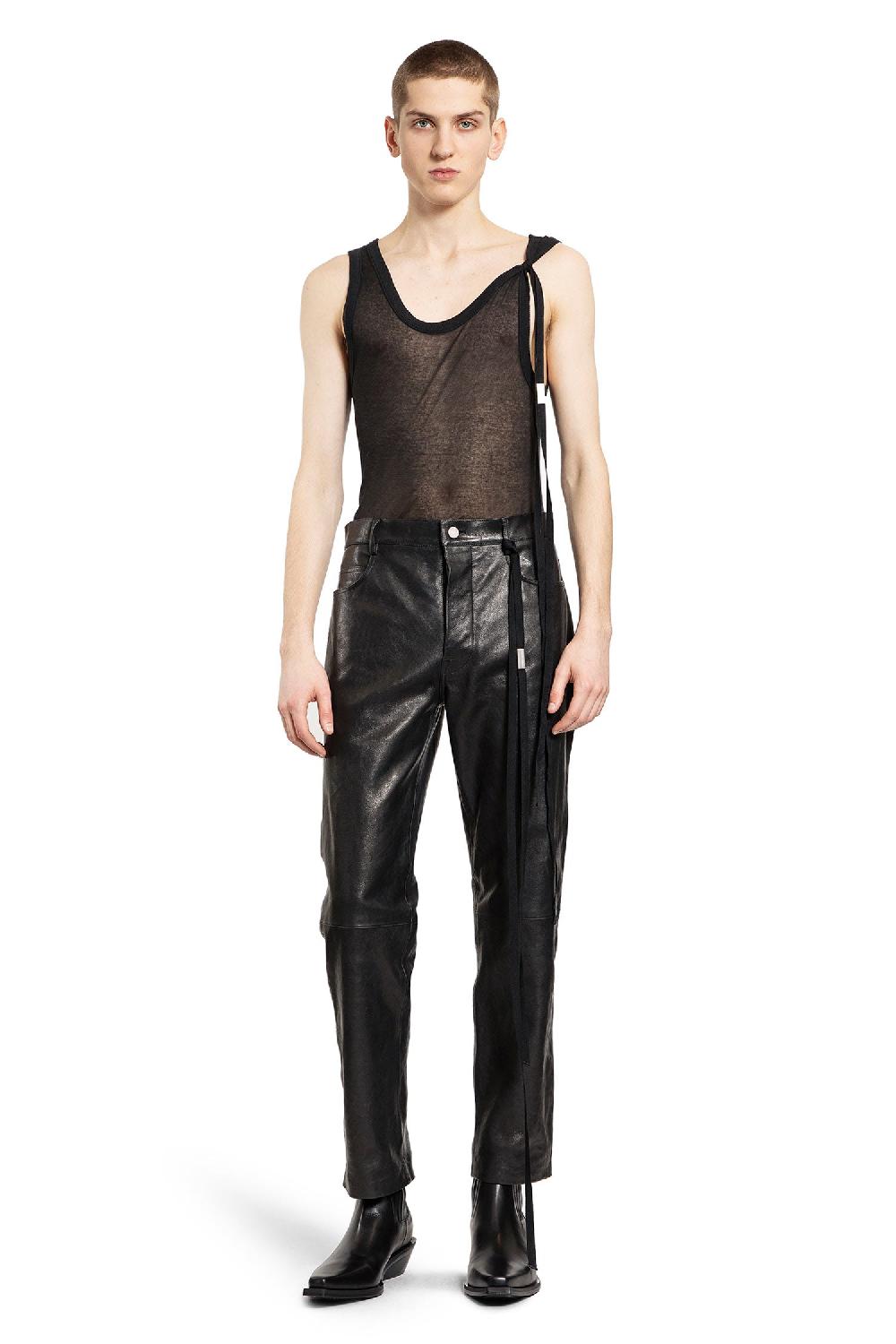Antonioli ANN DEMEULEMEESTER MAN BLACK TROUSERS