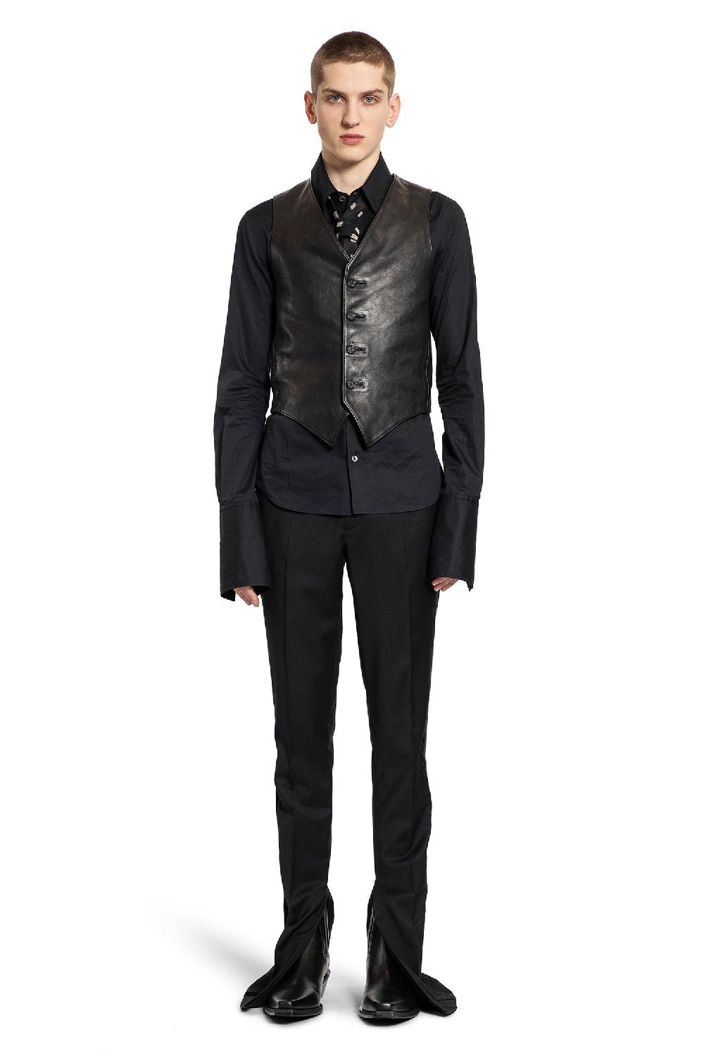 Antonioli ANN DEMEULEMEESTER MAN BLACK TROUSERS
