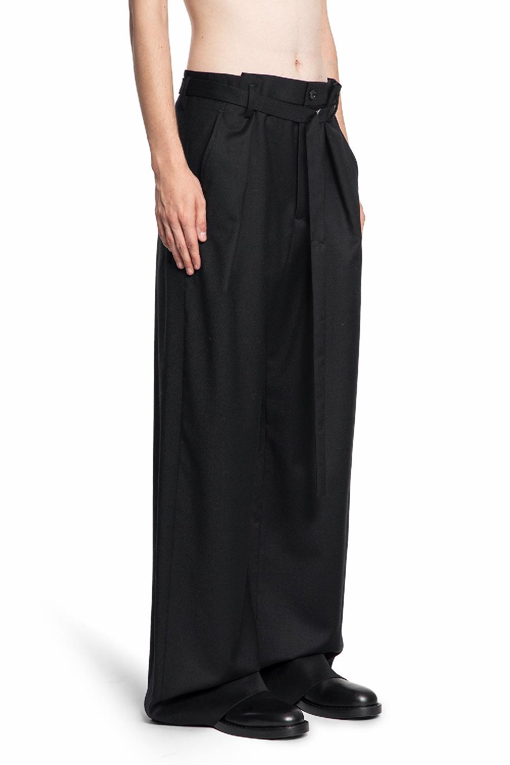 Antonioli ANN DEMEULEMEESTER MAN BLACK TROUSERS