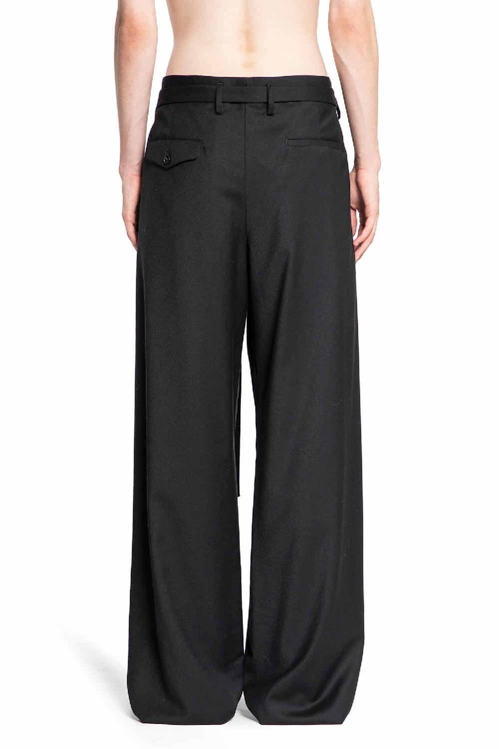 Antonioli ANN DEMEULEMEESTER MAN BLACK TROUSERS