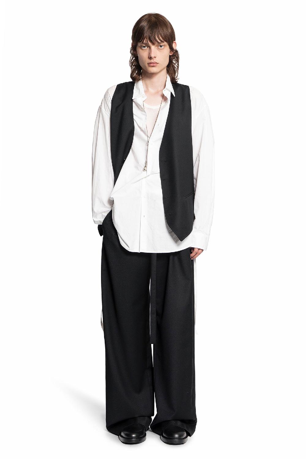 Antonioli ANN DEMEULEMEESTER MAN BLACK TROUSERS