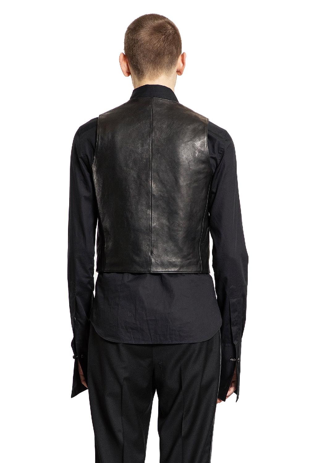 Antonioli ANN DEMEULEMEESTER MAN BLACK VESTS