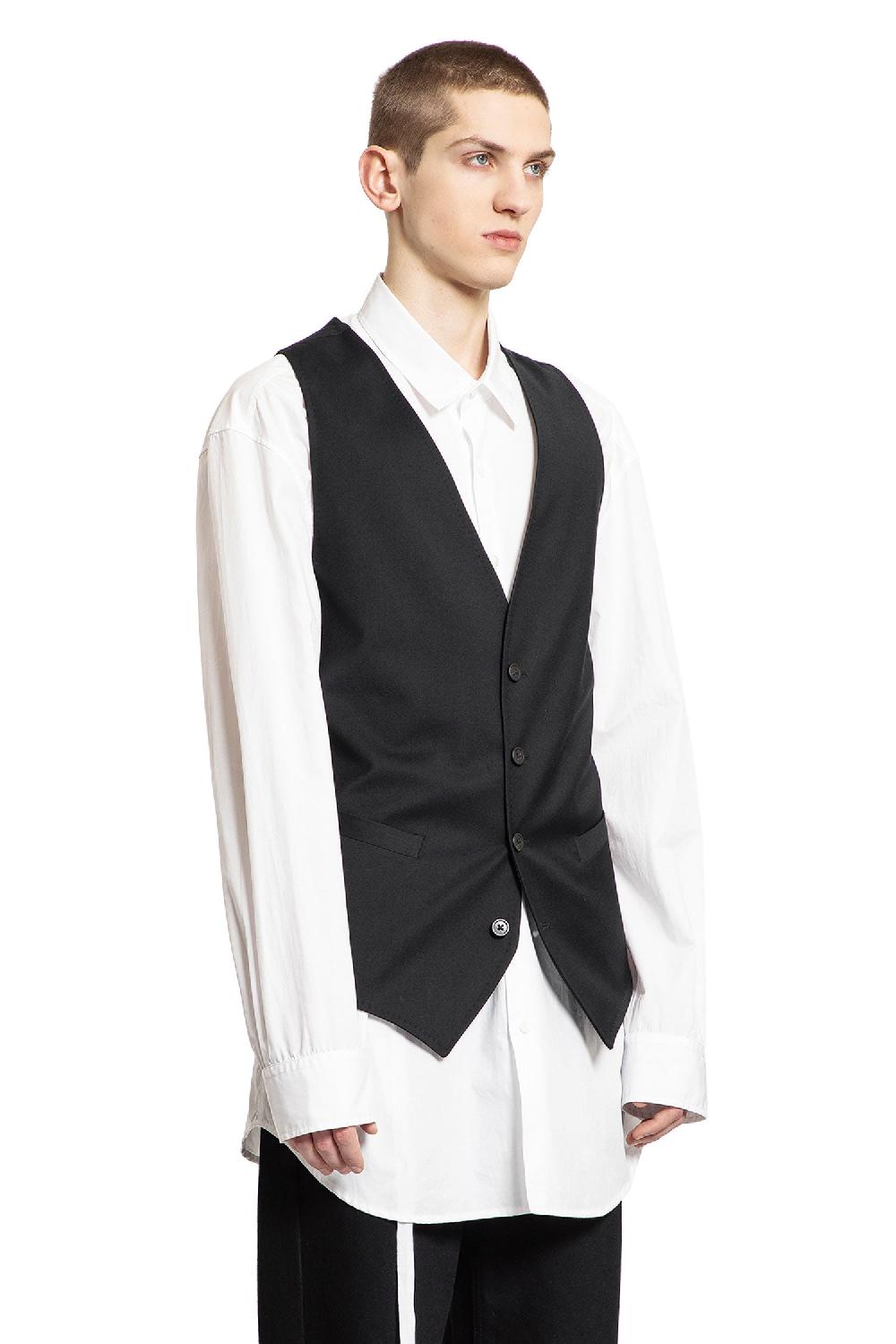 Antonioli ANN DEMEULEMEESTER MAN BLACK VESTS