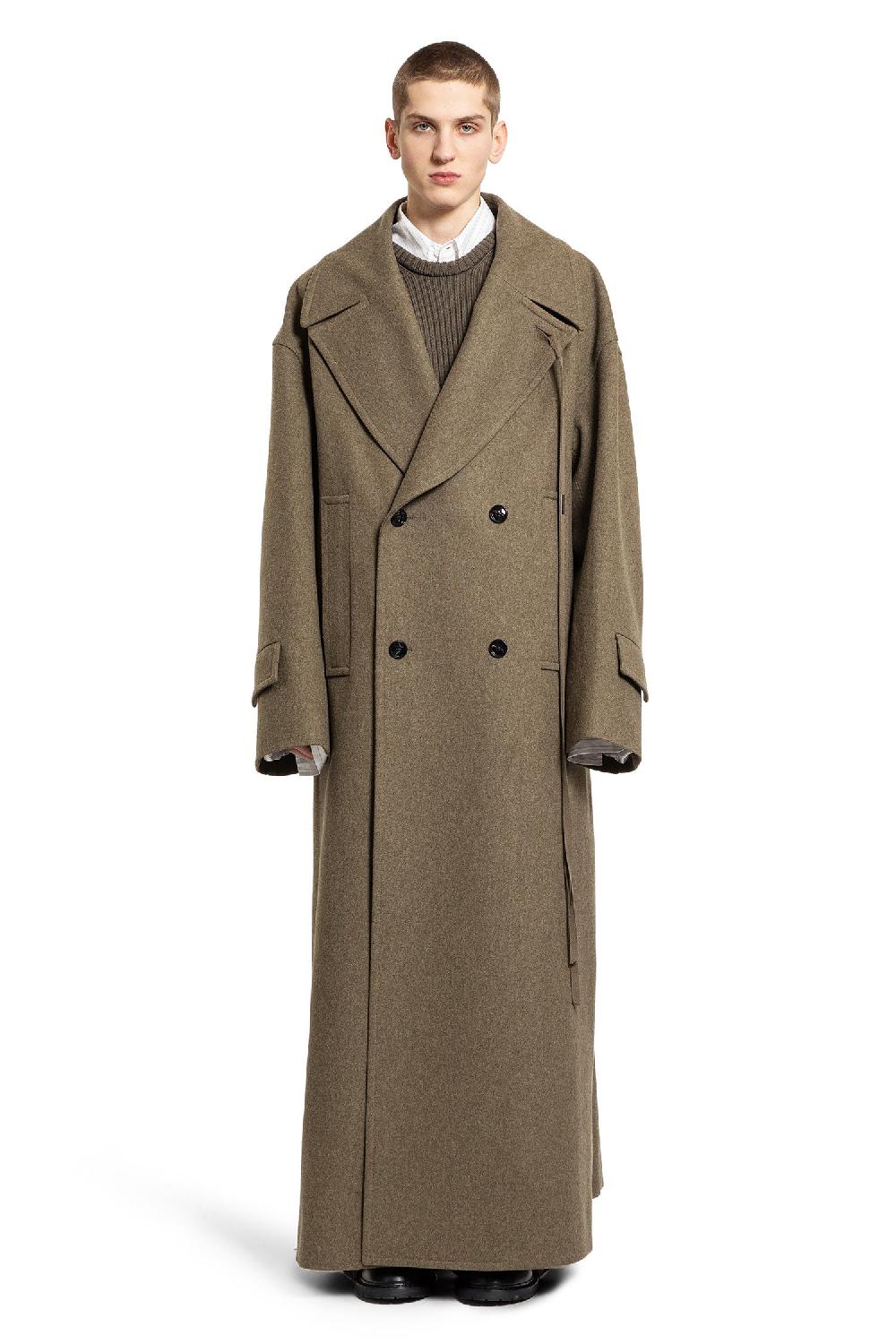 Antonioli ANN DEMEULEMEESTER MAN GREEN COATS