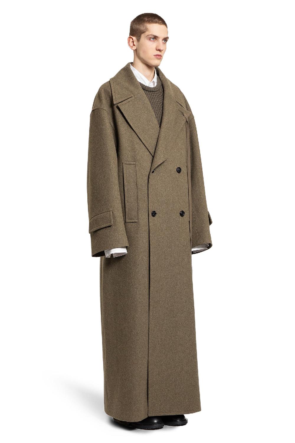 Antonioli ANN DEMEULEMEESTER MAN GREEN COATS