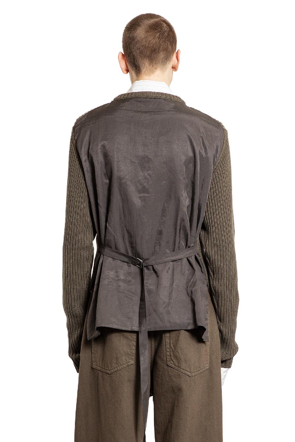 Antonioli ANN DEMEULEMEESTER MAN GREEN KNITWEAR