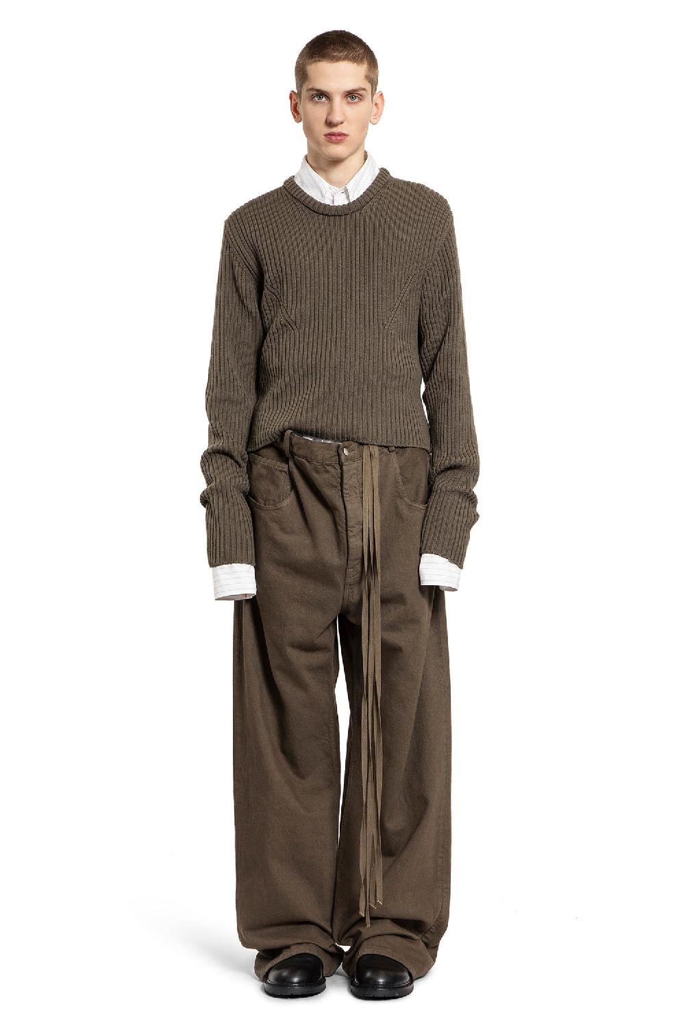 Antonioli ANN DEMEULEMEESTER MAN GREEN KNITWEAR
