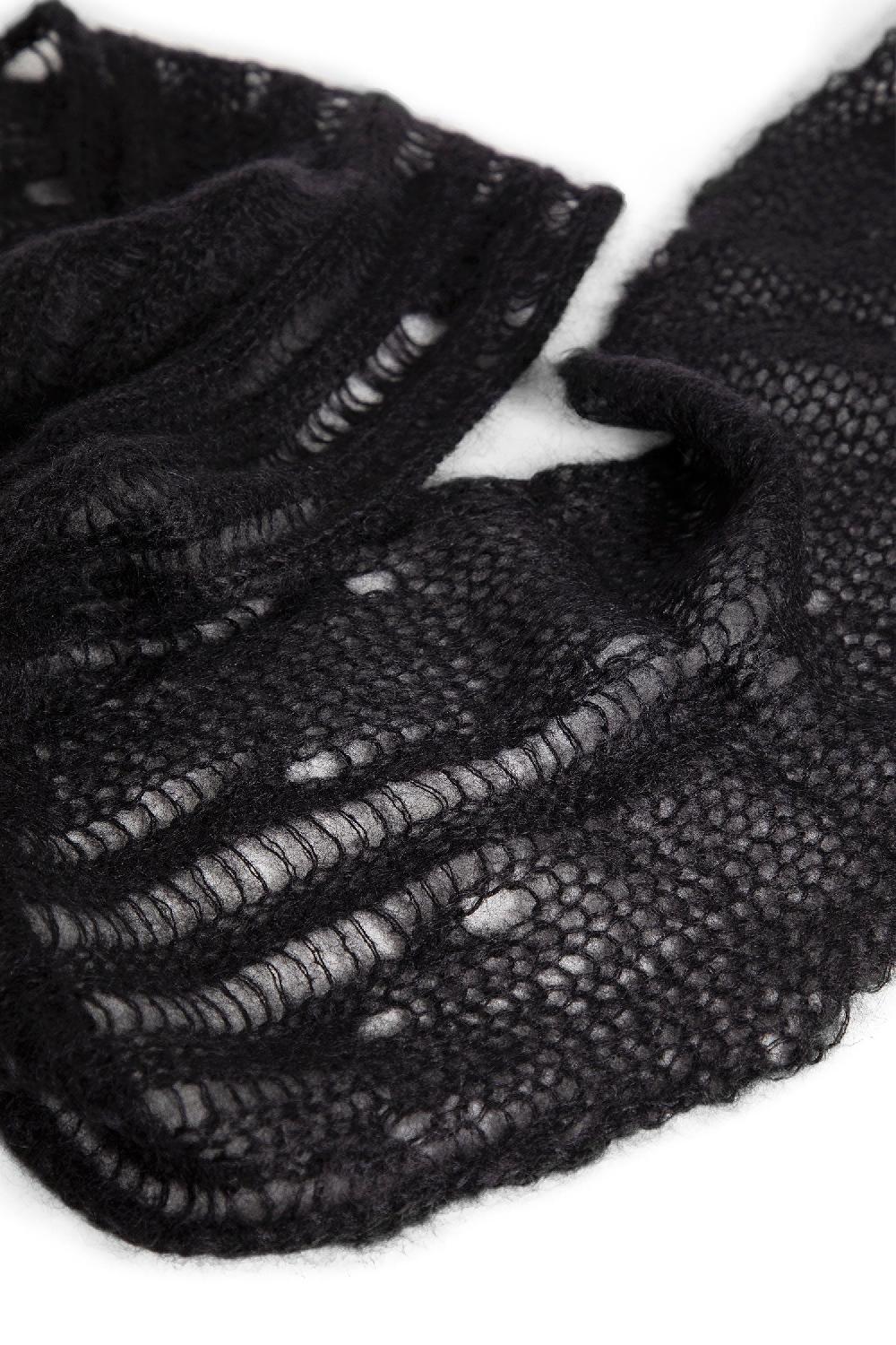 Antonioli ANN DEMEULEMEESTER UNISEX BLACK SCARVES