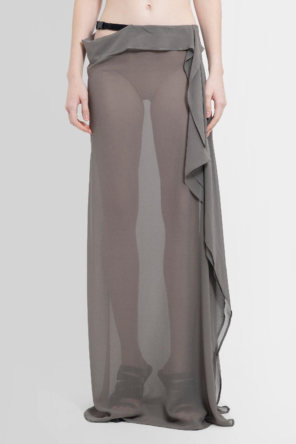 Antonioli ANN DEMEULEMEESTER WOMAN BEIGE SKIRTS