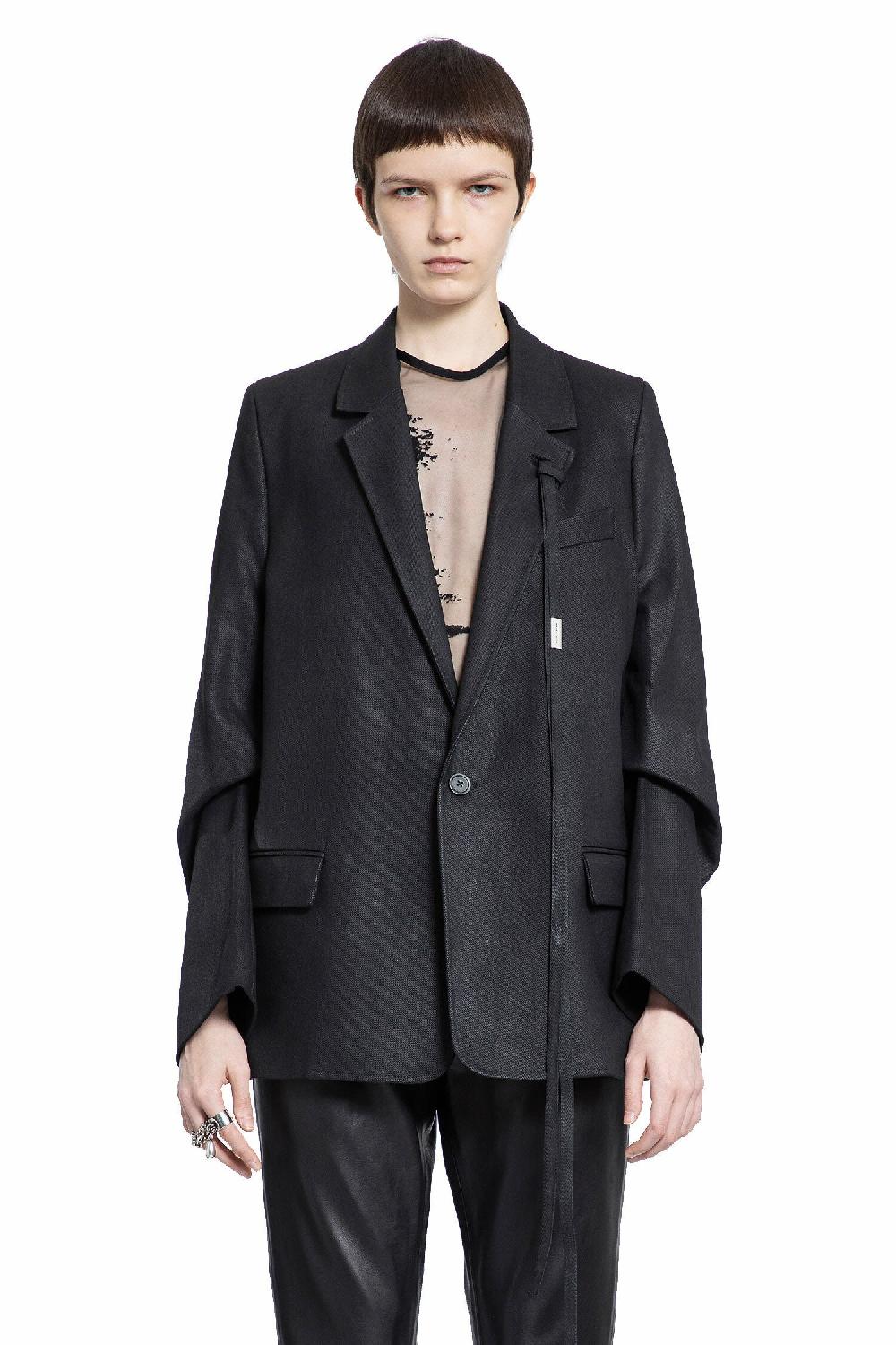 Antonioli ANN DEMEULEMEESTER WOMAN BLACK BLAZERS