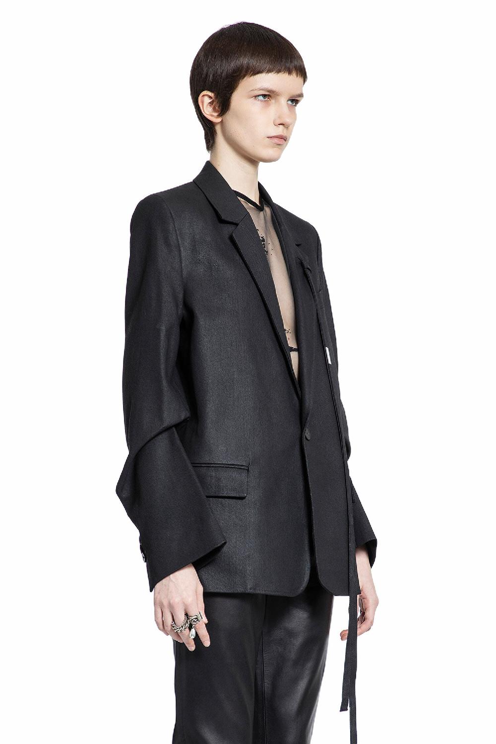 Antonioli ANN DEMEULEMEESTER WOMAN BLACK BLAZERS