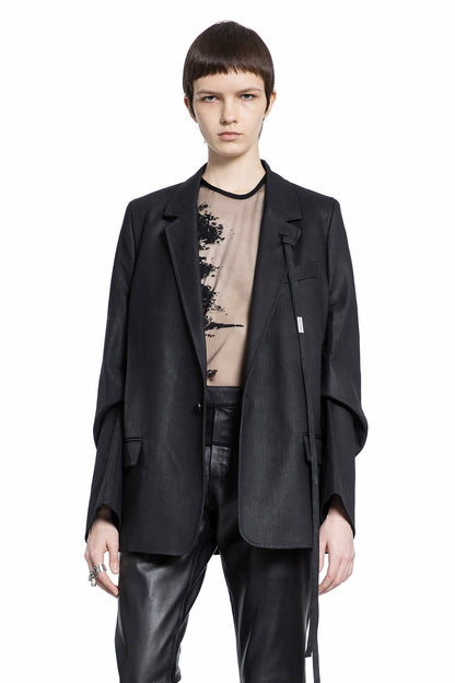 Antonioli ANN DEMEULEMEESTER WOMAN BLACK BLAZERS