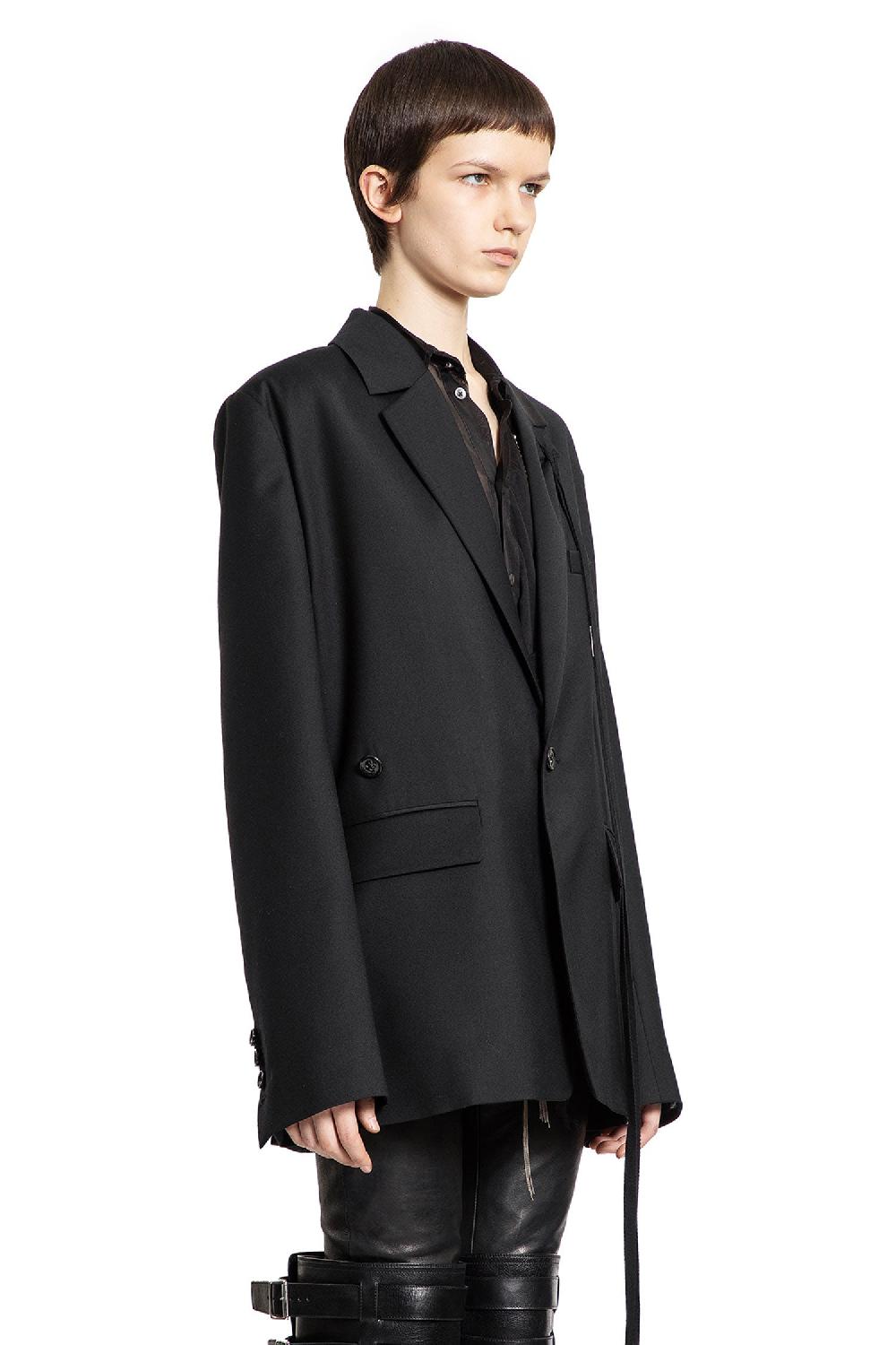 Antonioli ANN DEMEULEMEESTER WOMAN BLACK BLAZERS