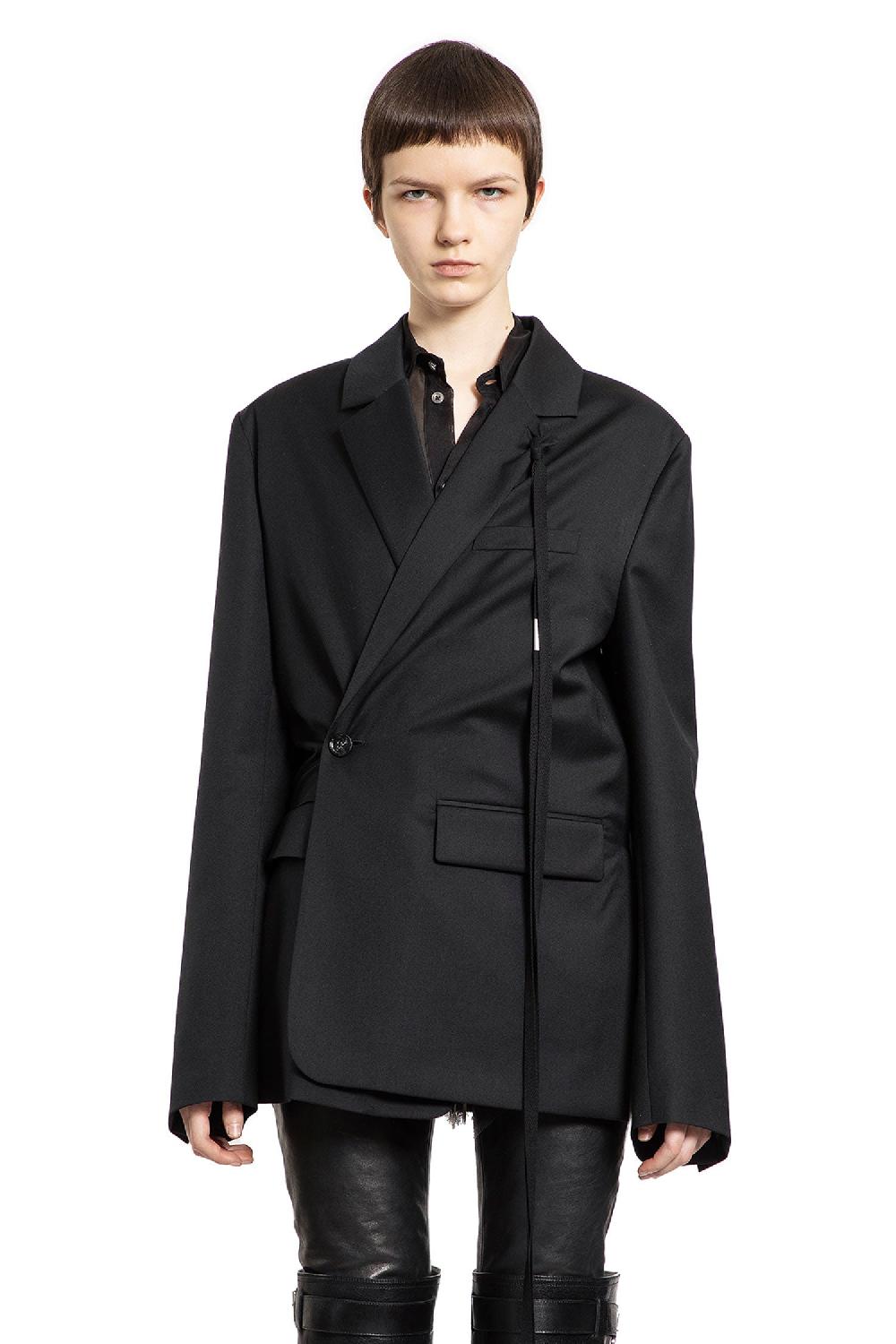 Antonioli ANN DEMEULEMEESTER WOMAN BLACK BLAZERS