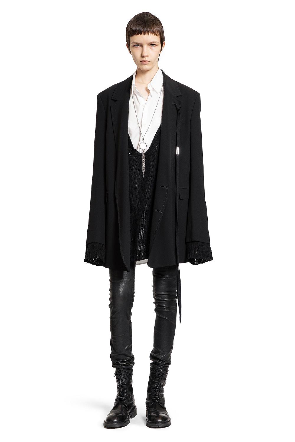 Antonioli ANN DEMEULEMEESTER WOMAN BLACK BLAZERS