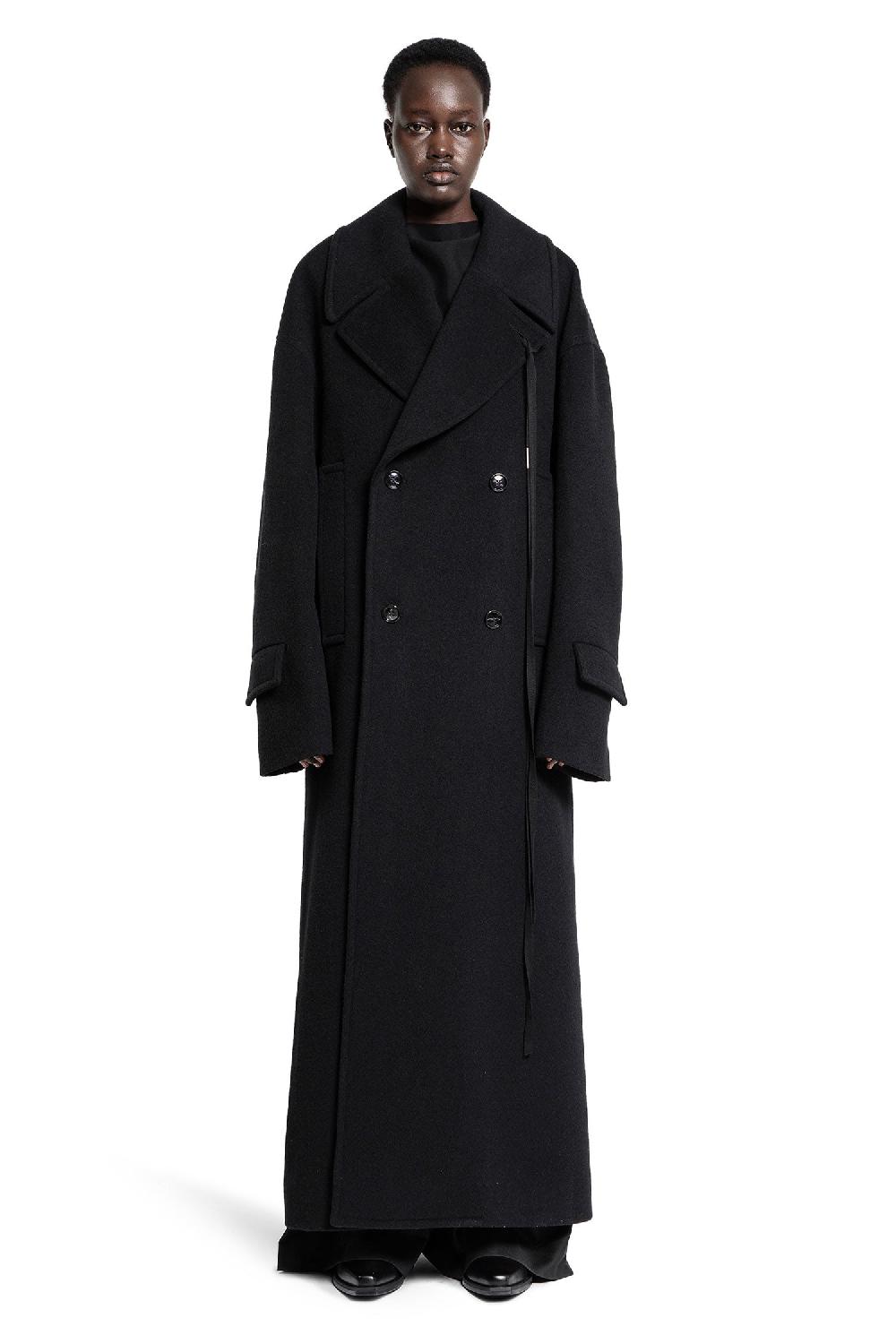 Antonioli ANN DEMEULEMEESTER WOMAN BLACK COATS