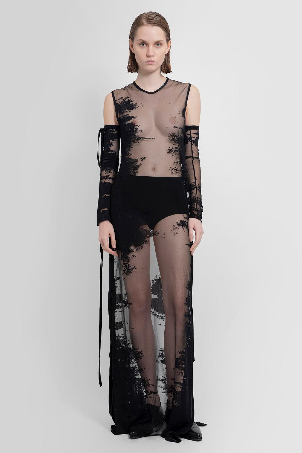 Antonioli ANN DEMEULEMEESTER WOMAN BLACK DRESSES