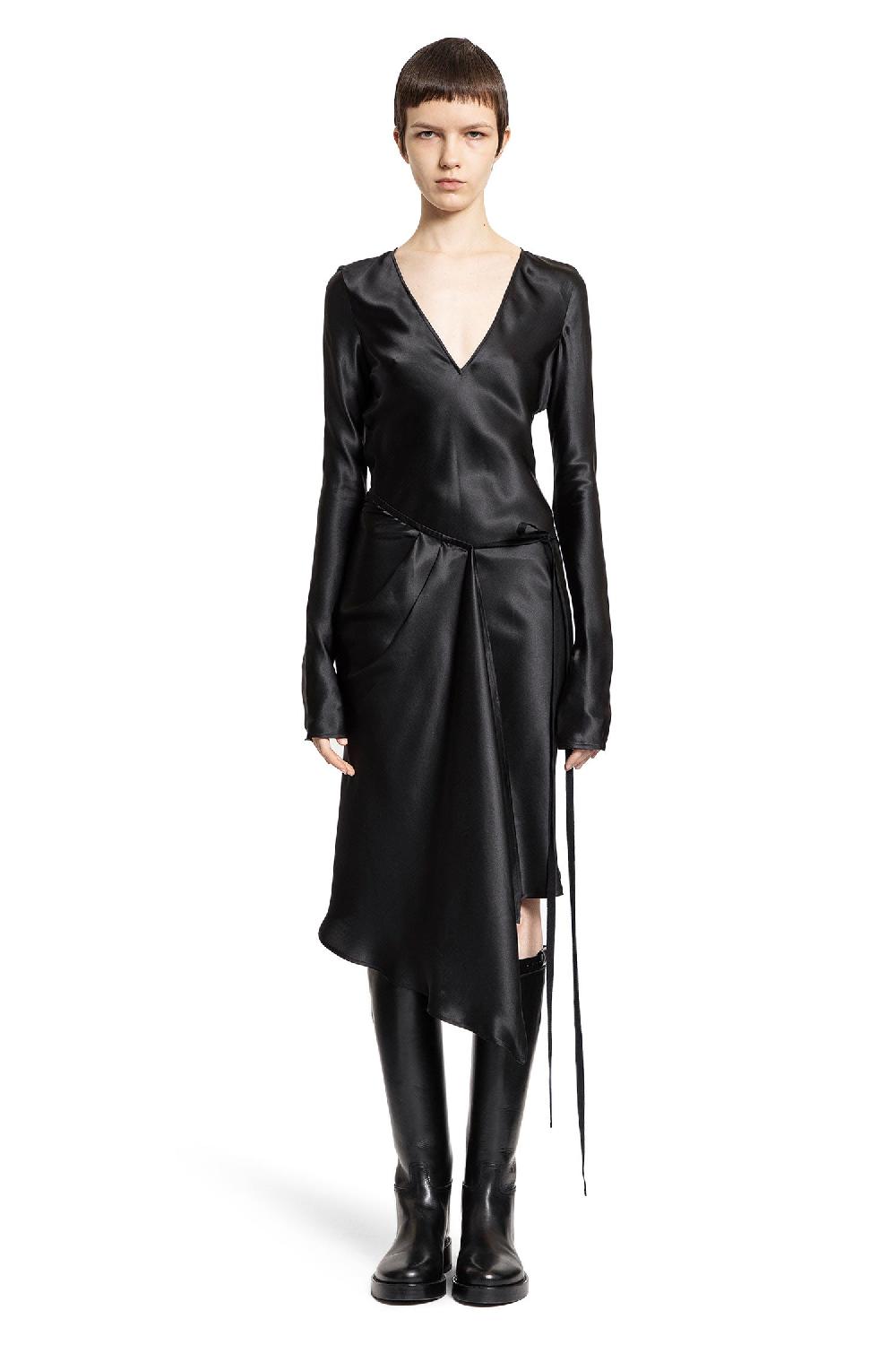 Antonioli ANN DEMEULEMEESTER WOMAN BLACK DRESSES