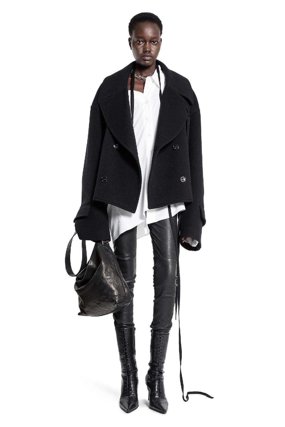 Antonioli ANN DEMEULEMEESTER WOMAN BLACK JACKETS