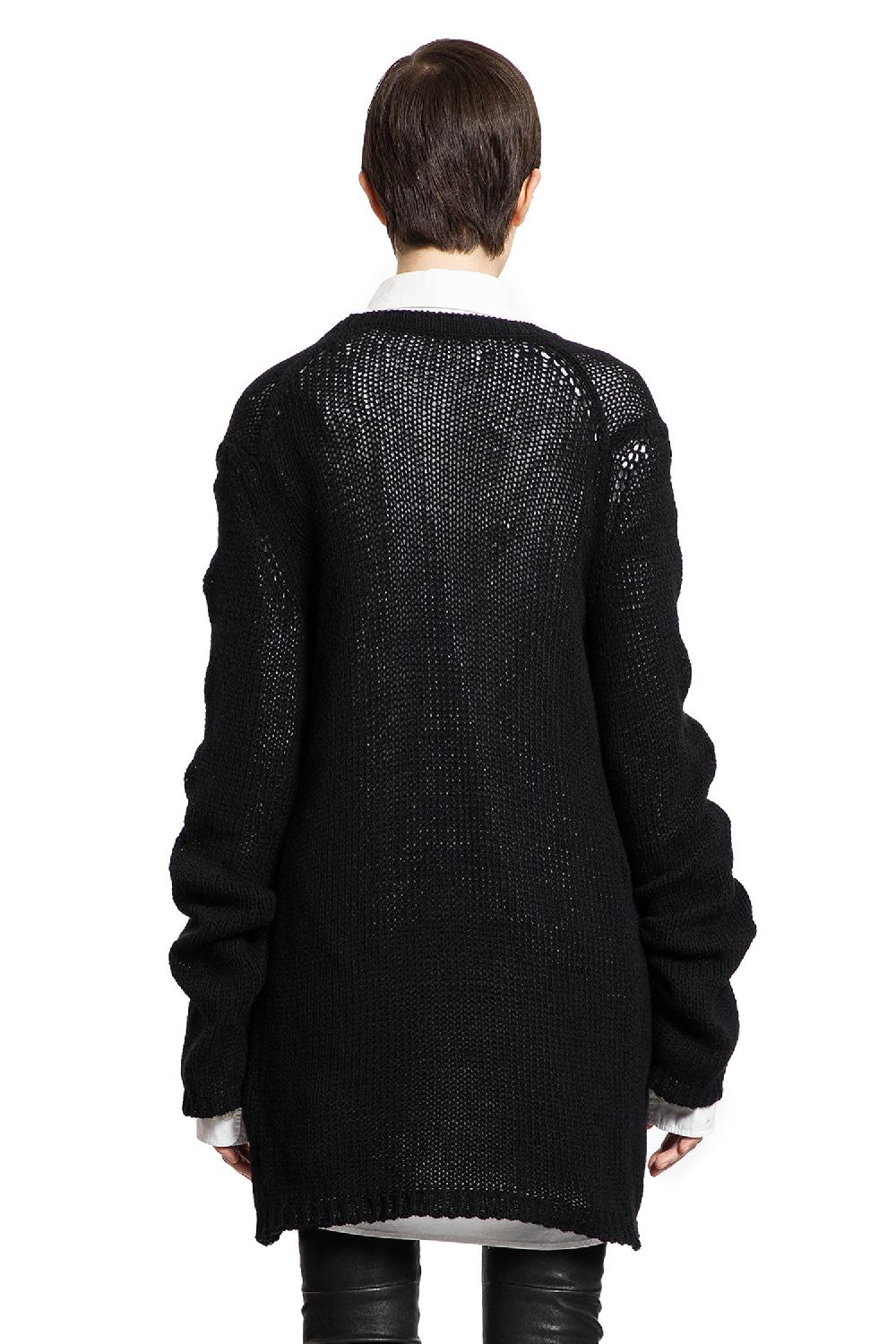 Antonioli ANN DEMEULEMEESTER WOMAN BLACK KNITWEAR