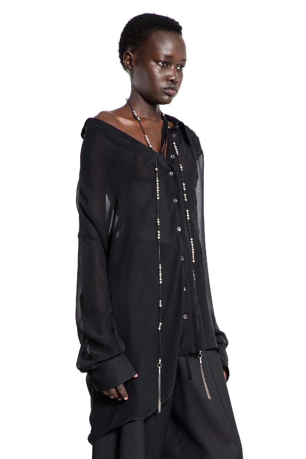 Antonioli ANN DEMEULEMEESTER WOMAN BLACK SHIRTS
