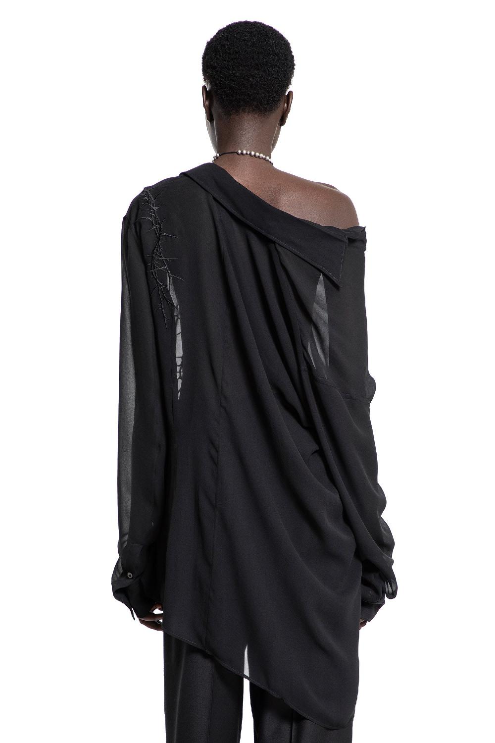 Antonioli ANN DEMEULEMEESTER WOMAN BLACK SHIRTS