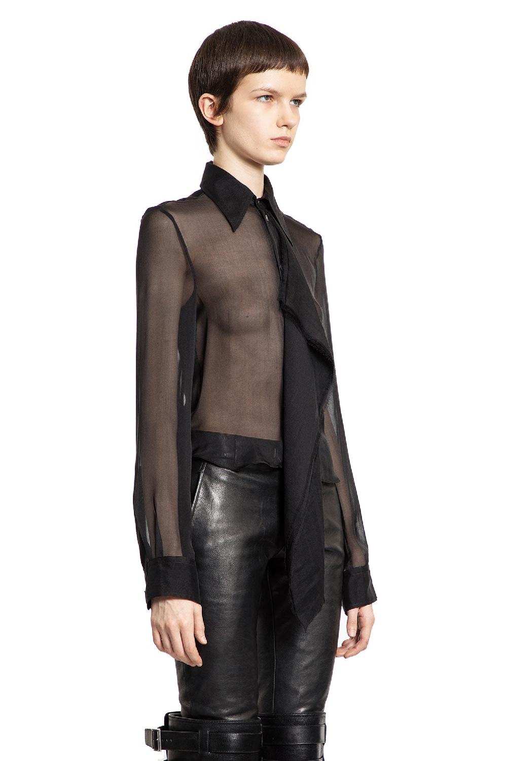 Antonioli ANN DEMEULEMEESTER WOMAN BLACK SHIRTS