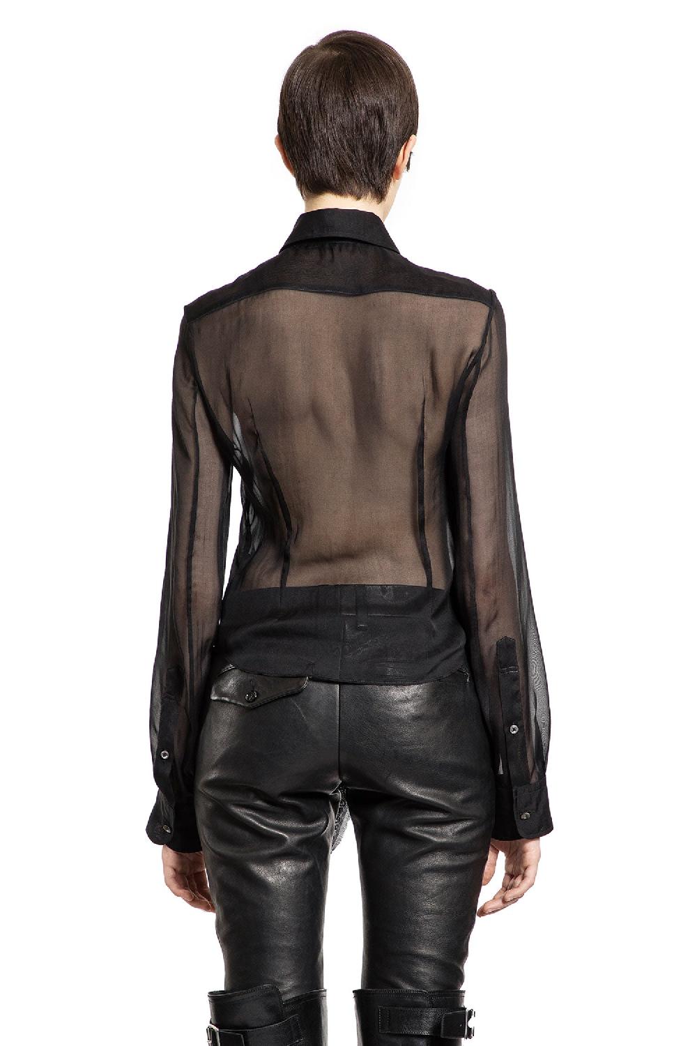 Antonioli ANN DEMEULEMEESTER WOMAN BLACK SHIRTS