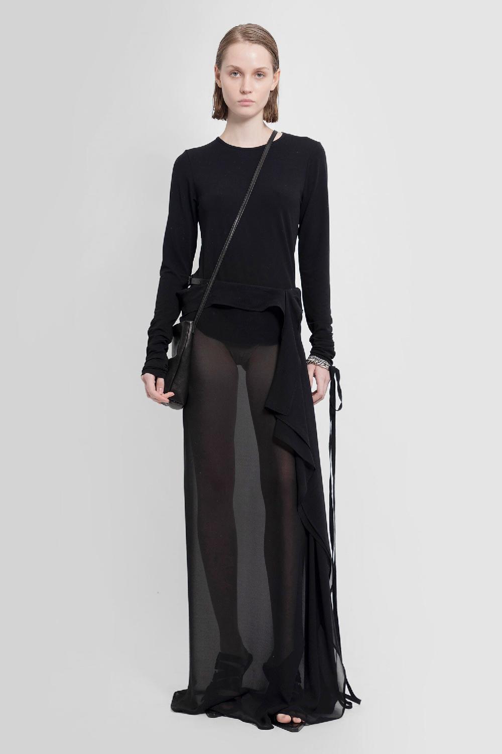 Antonioli ANN DEMEULEMEESTER WOMAN BLACK SKIRTS