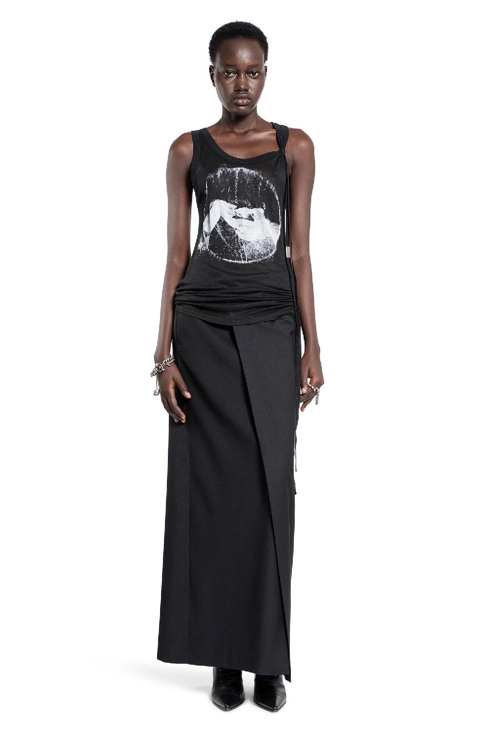 Antonioli ANN DEMEULEMEESTER WOMAN BLACK SKIRTS