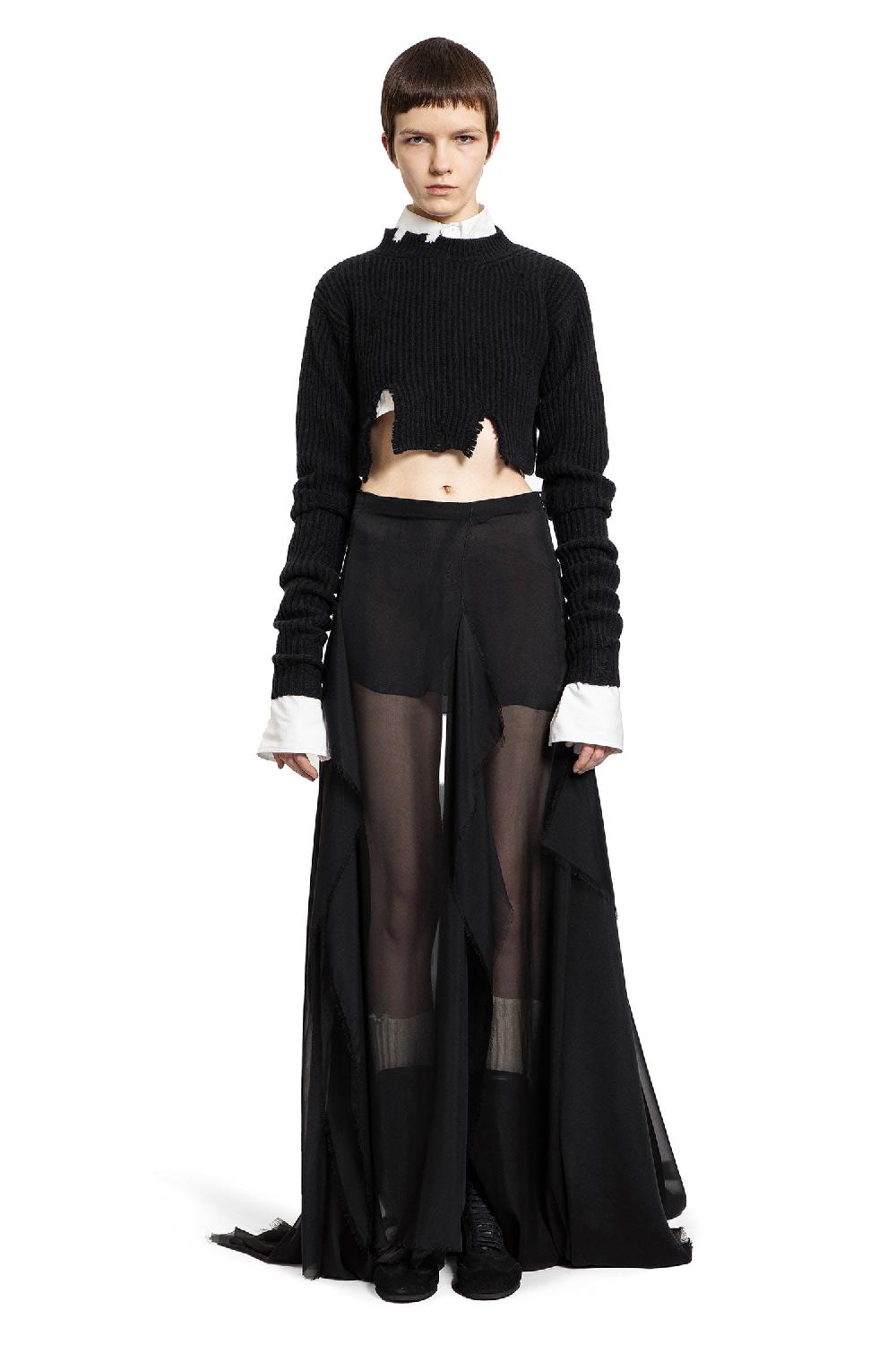Antonioli ANN DEMEULEMEESTER WOMAN BLACK SKIRTS