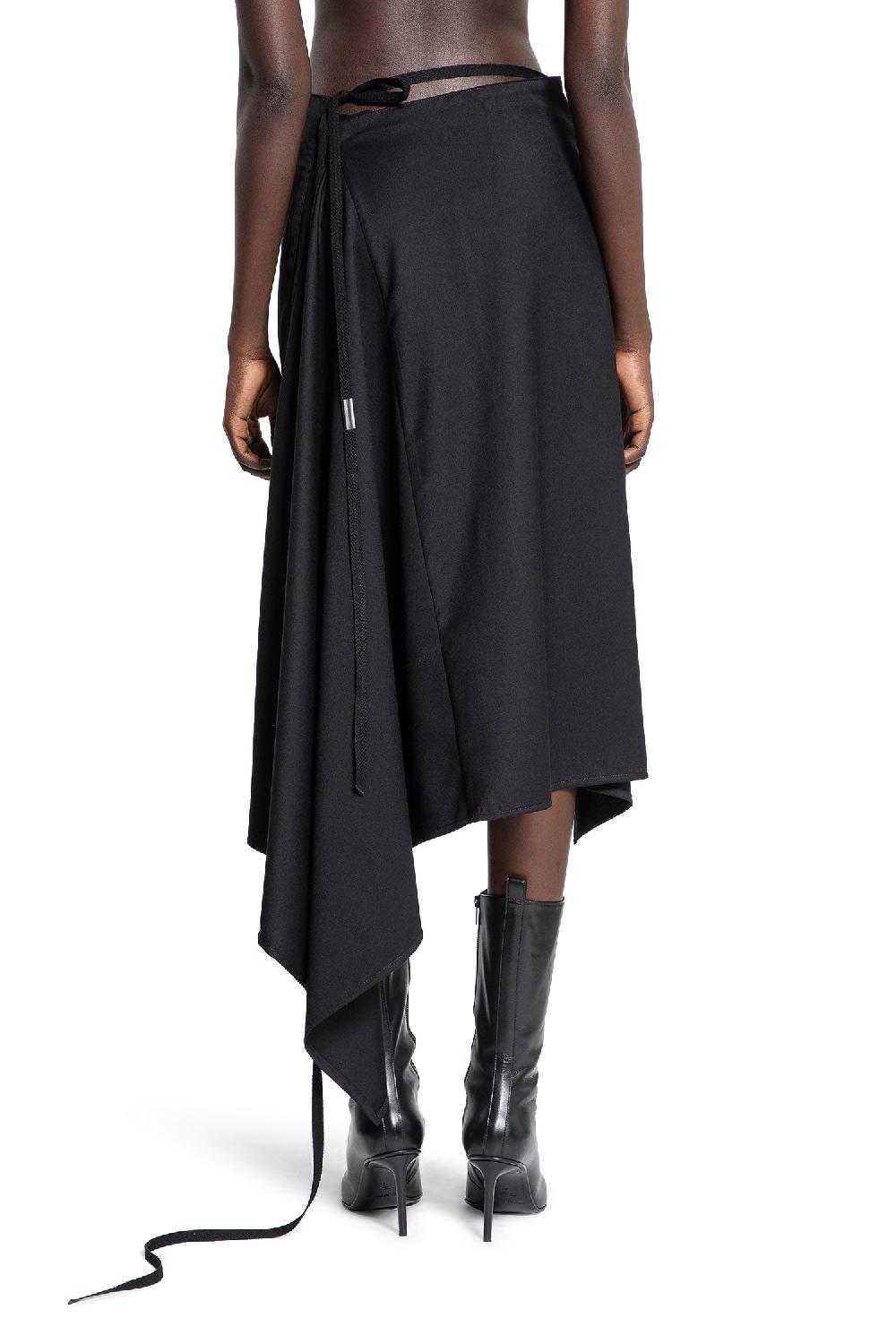 Antonioli ANN DEMEULEMEESTER WOMAN BLACK SKIRTS