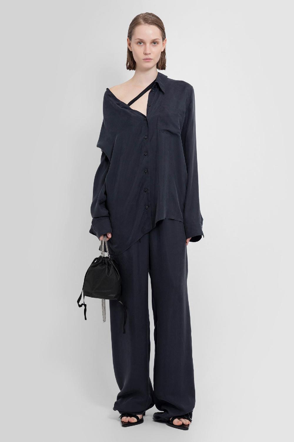 Antonioli ANN DEMEULEMEESTER WOMAN BLACK TROUSERS