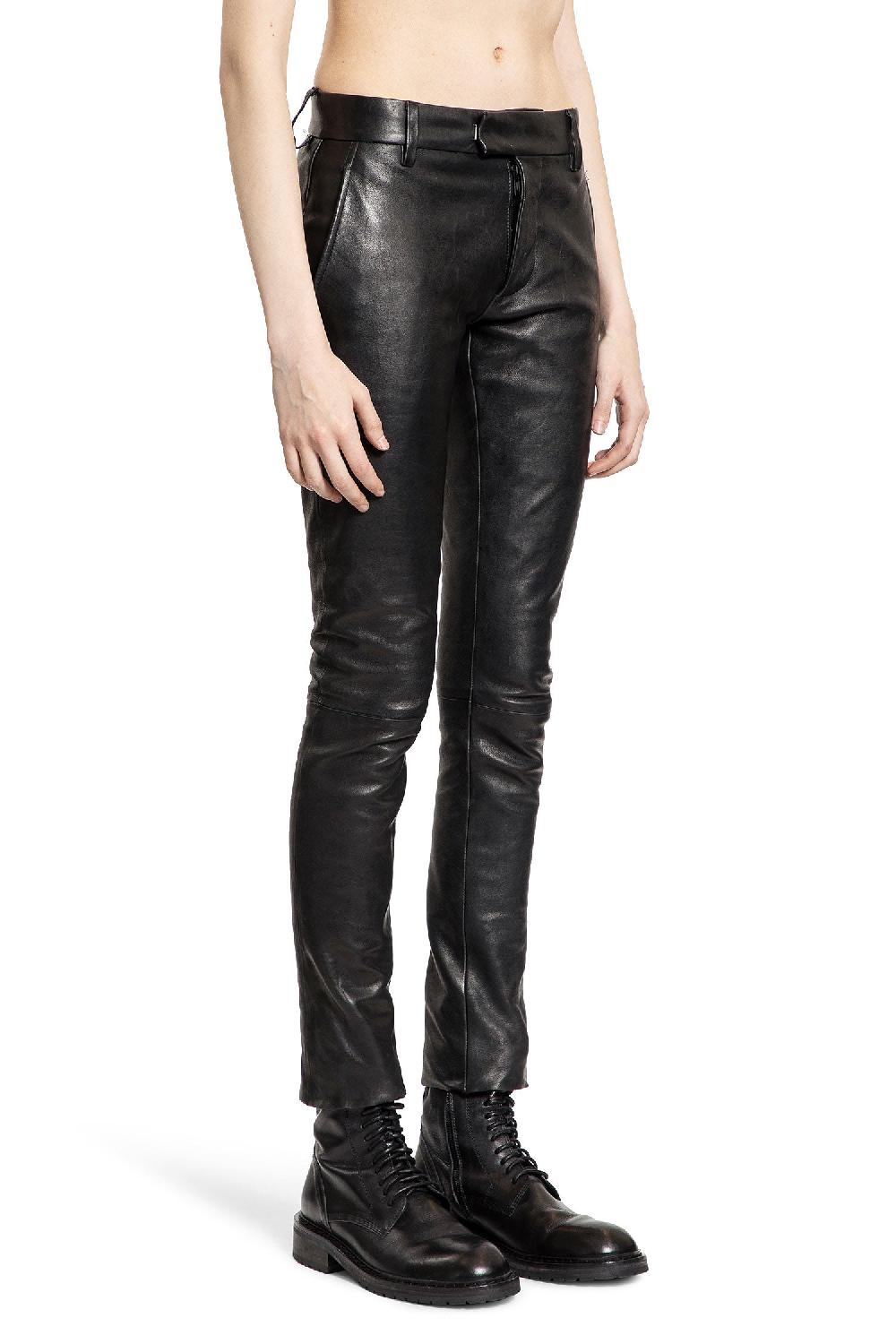 Antonioli ANN DEMEULEMEESTER WOMAN BLACK TROUSERS