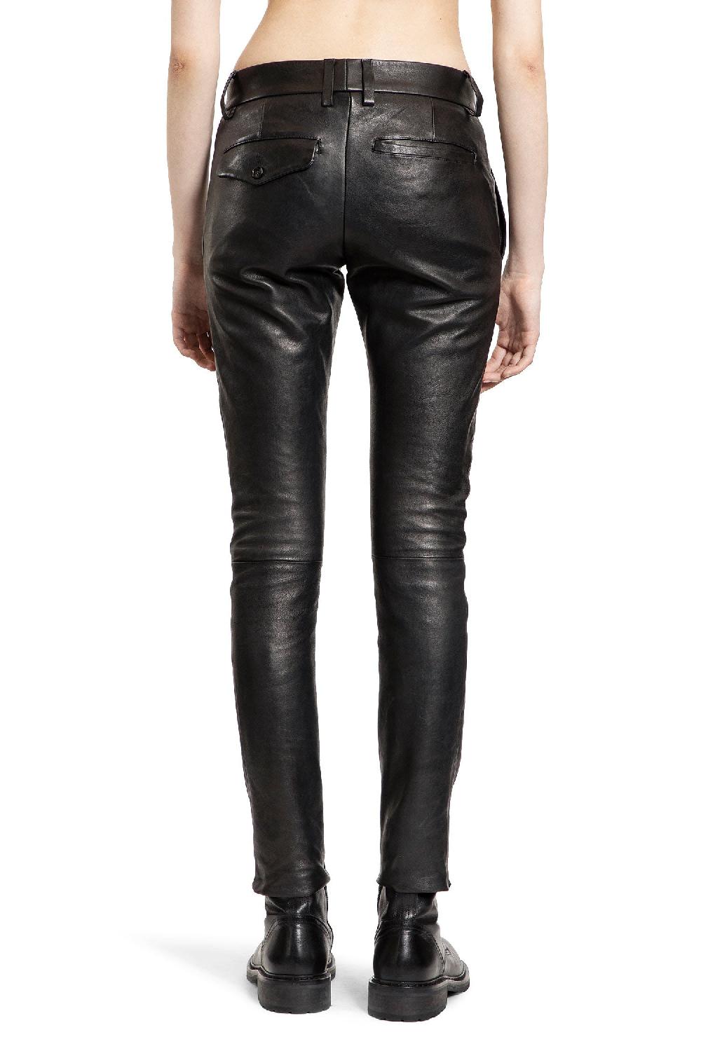 Antonioli ANN DEMEULEMEESTER WOMAN BLACK TROUSERS