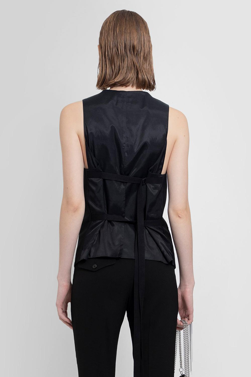 Antonioli ANN DEMEULEMEESTER WOMAN BLACK VESTS